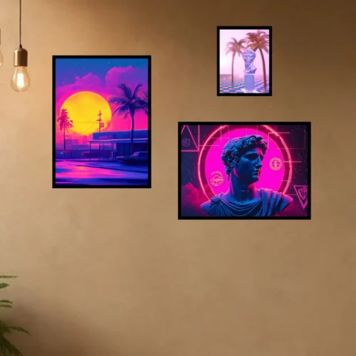 Vaporwave Poster Seti